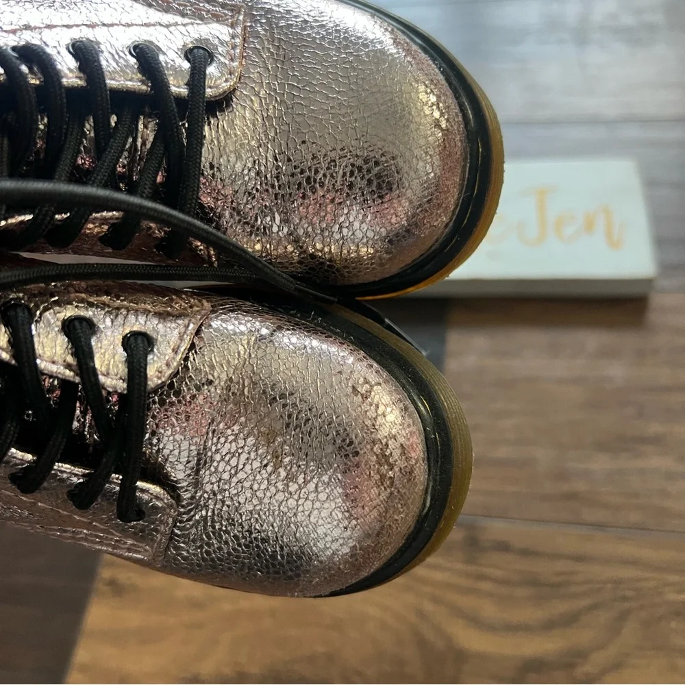 Rose Gold Baby Doc Martens